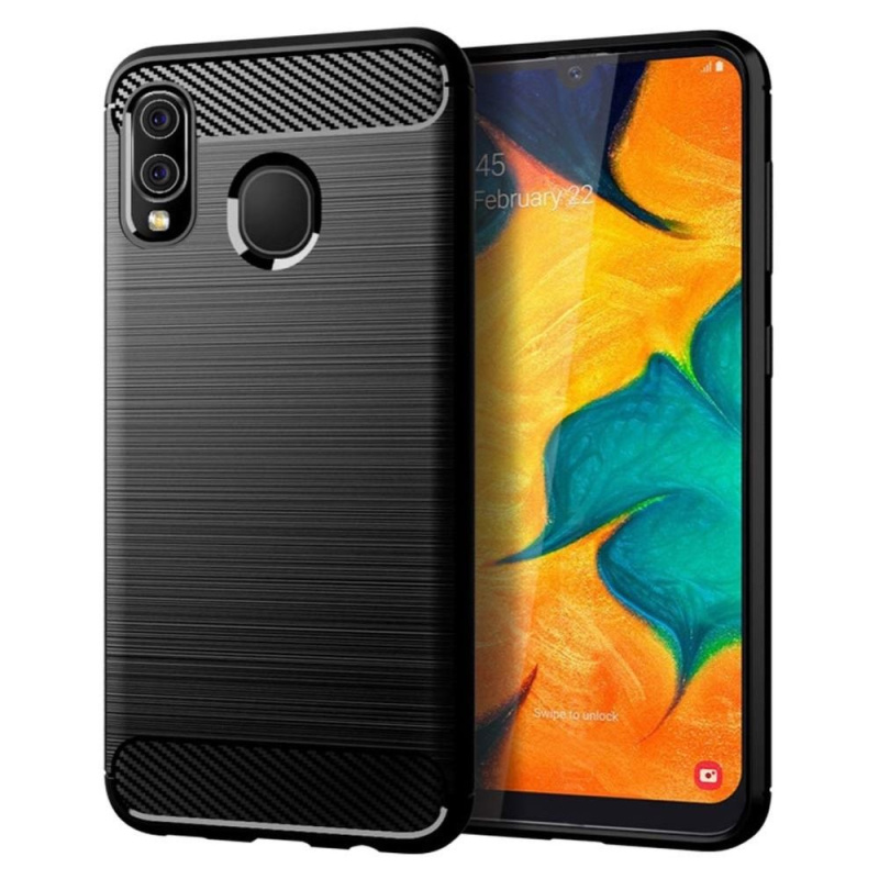 OEM Pouzdro Forcell Carbon HUAWEI P Smart 2019 černé