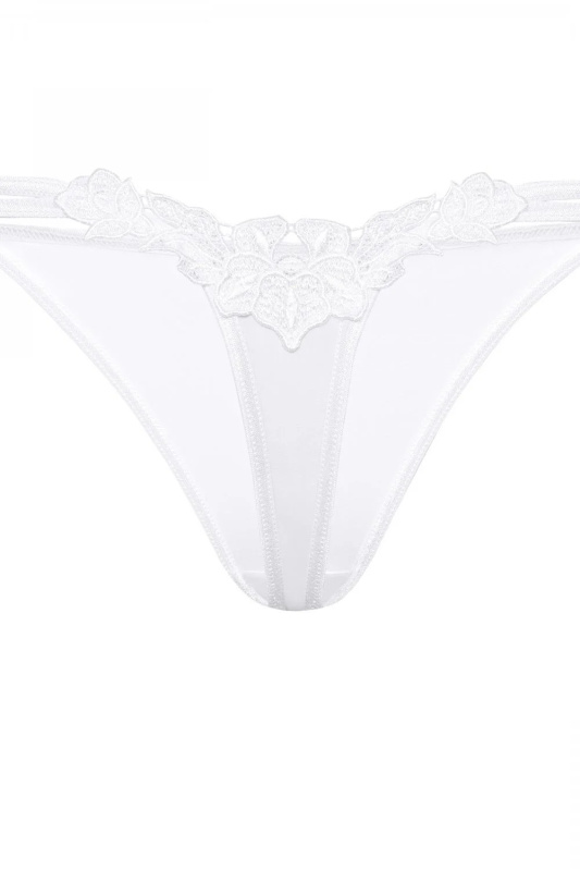 Dámská tanga Agnez white - ROZA bílá M
