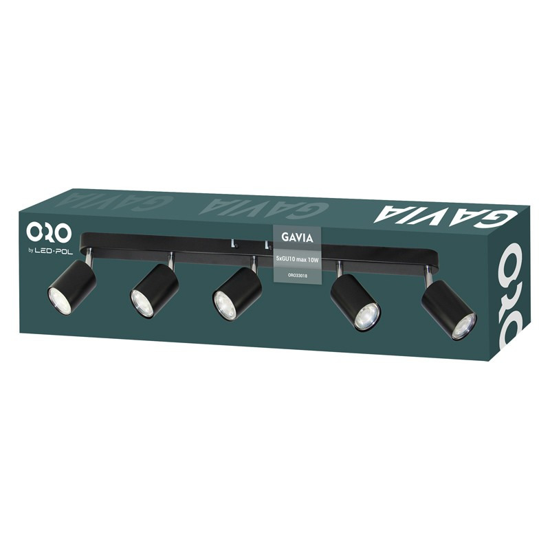LED bodové svítidlo LED-POL Gavia 5XGU10 B