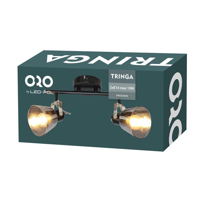 LED bodové svítidlo LED-POL Tringa 2XE14 B