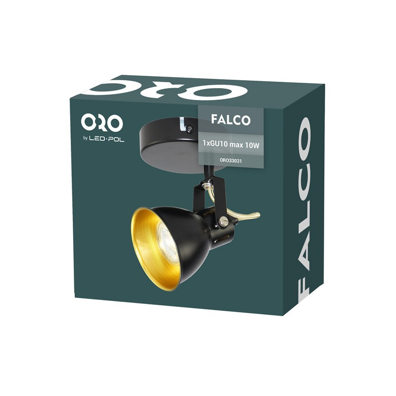 LED bodové svítidlo LED-POL Falco 1XGU10 B/G