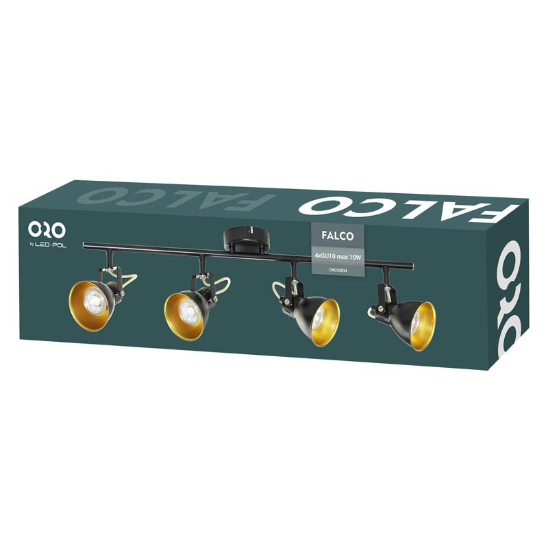 LED bodové svítidlo LED-POL Falco 4XGU10 B/G