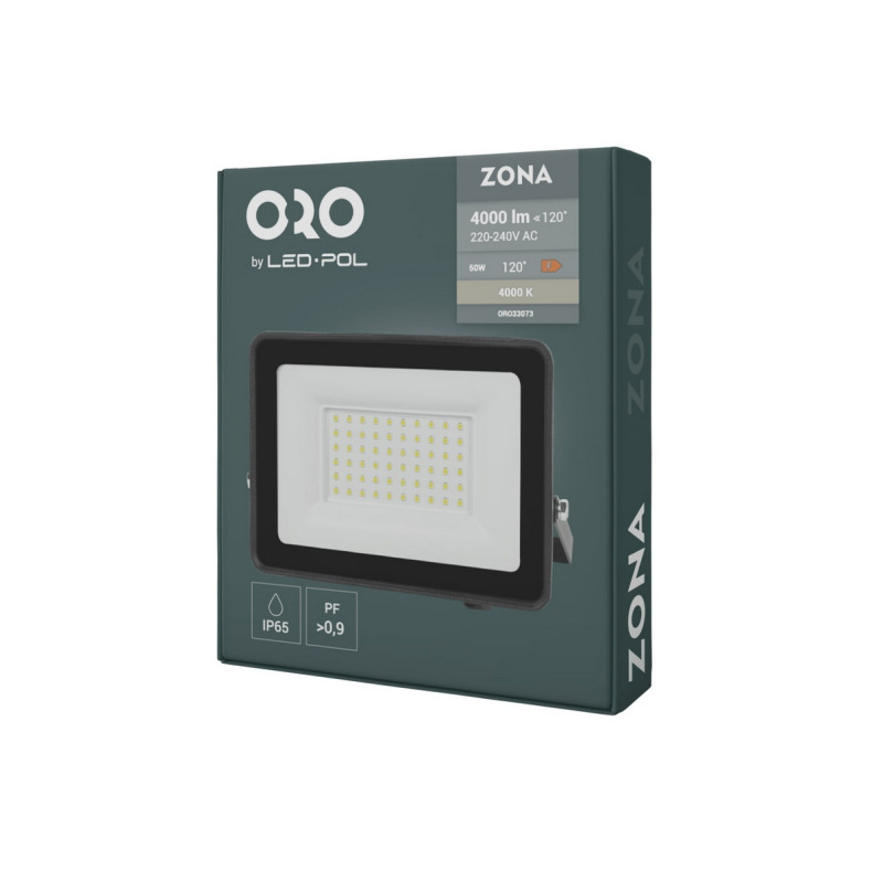 LED reflektor LED-POL Zona LED 50W neutrální bílá B