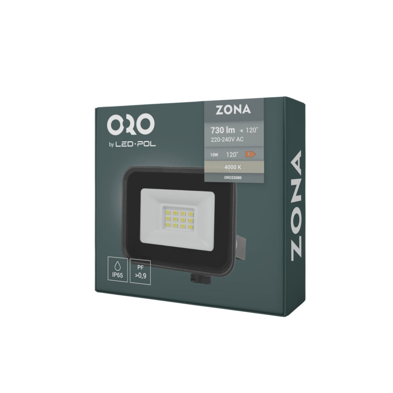 LED reflektor LED-POL Zona LED 10W neutrální bílá B