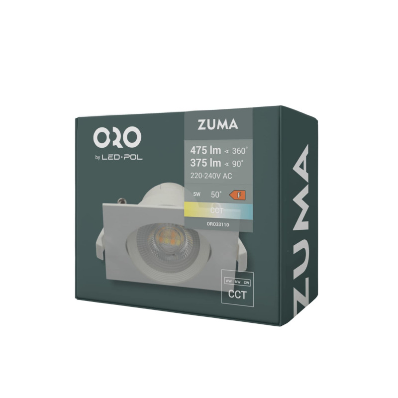 Svítidlo LED CCT ORO Zuma 5 W čtvercové bílá