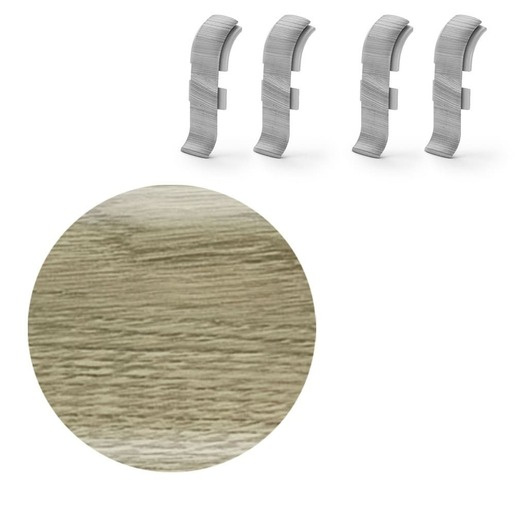 Spojka k soklu Naturel dub pouštní , PVC délka 0,5 cm, výška hrany 56 mm, NATNGTFB3