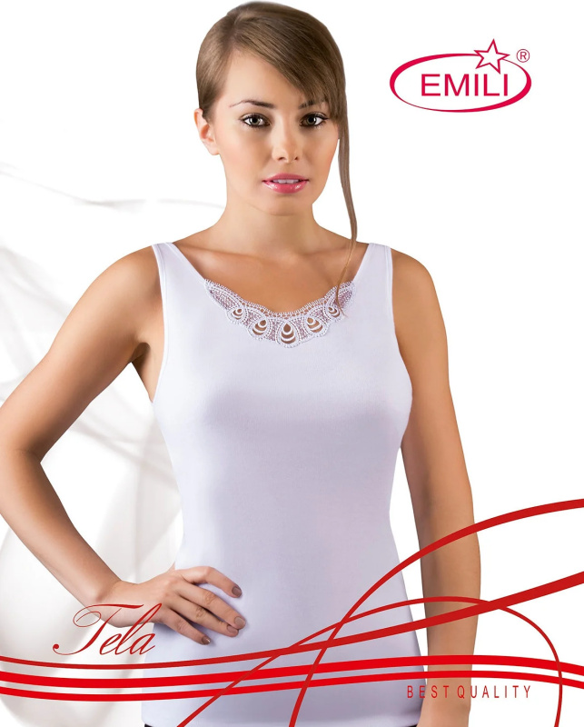Dámská košilka Emili Tela bílá S-XL bílá M