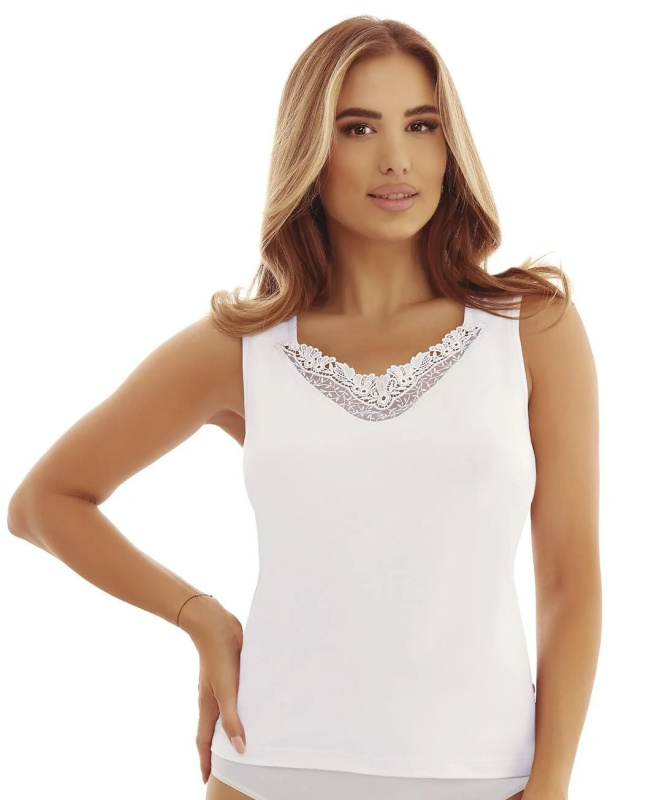 Emili Mindy Tričko 2XL-3XL bílá XXL