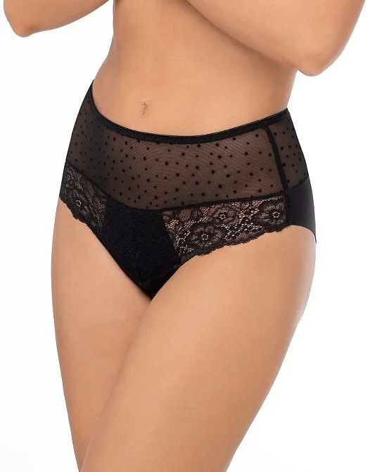 Emili tanga Pia S-2XL Černá M