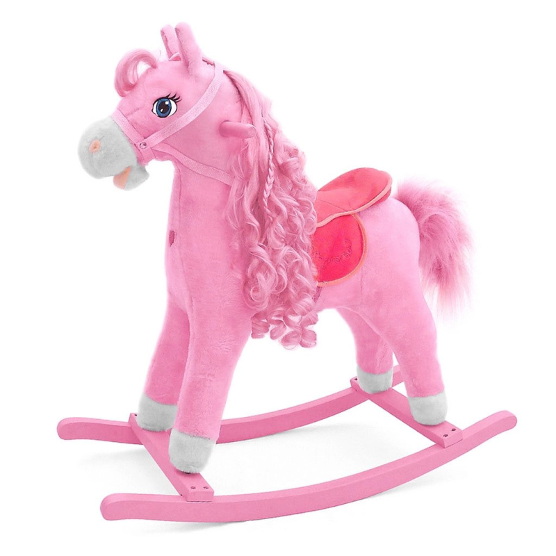 Houpací koník s melodií Milly Mally Princess růžový