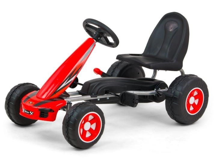 Go-kart šlapací motokára Milly Mally Viper červená