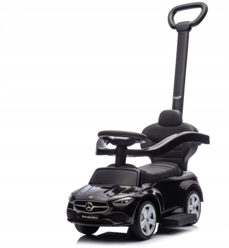 Odrážedlo s vodicí rukojetí MERCEDES C‑Class, černé