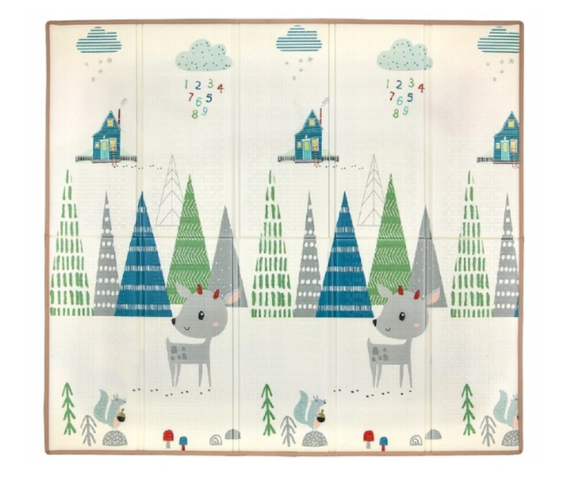 Milly Mally Milly Mally Skládací pěnová podložka, 197 x 177cm - Play Deer