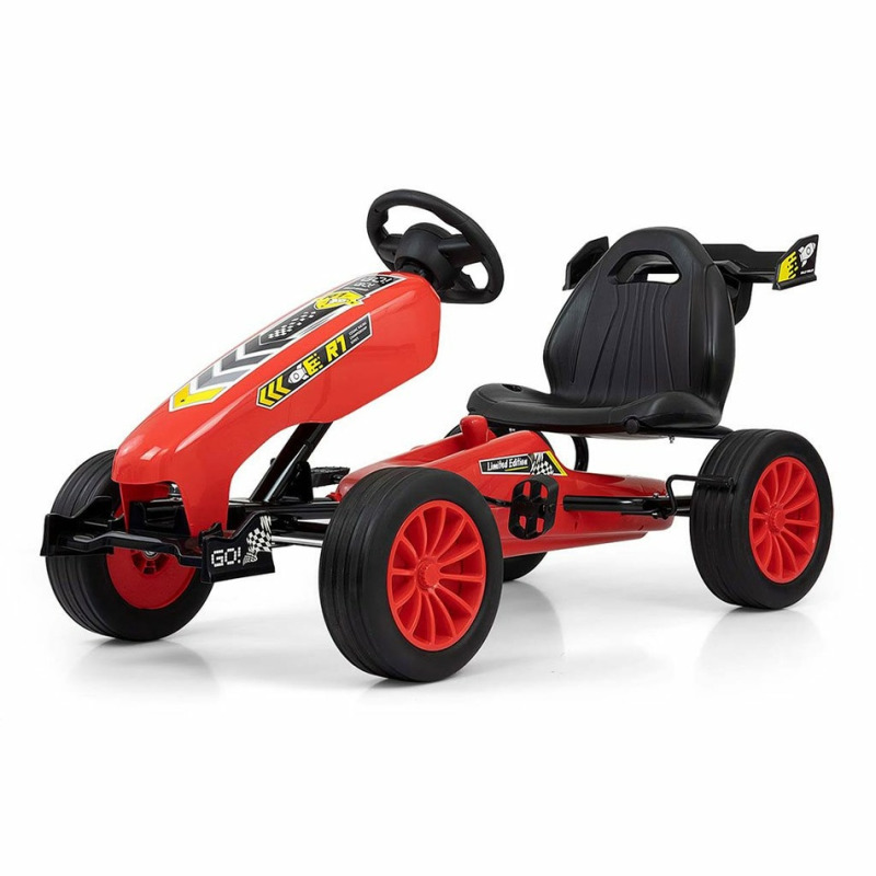 Milly Mally Čtyřkolka Go-kart Rocket, červená