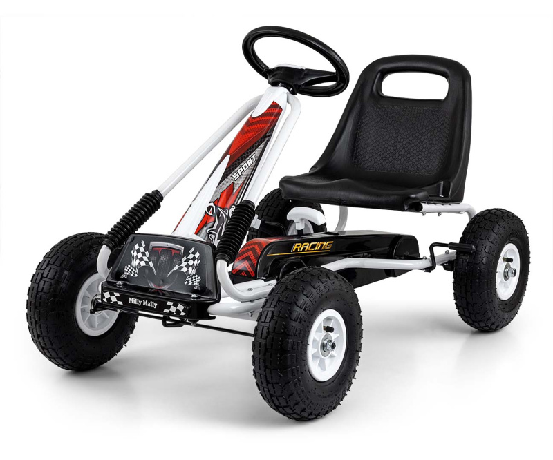 Dětská šlapací motokára MILLY MALLY Thor bílá