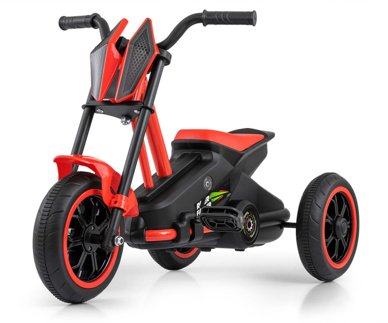 Milly Mally Dětská motokára RIDER – šlapací gokart, 3+, nosnost 30 kg - červená