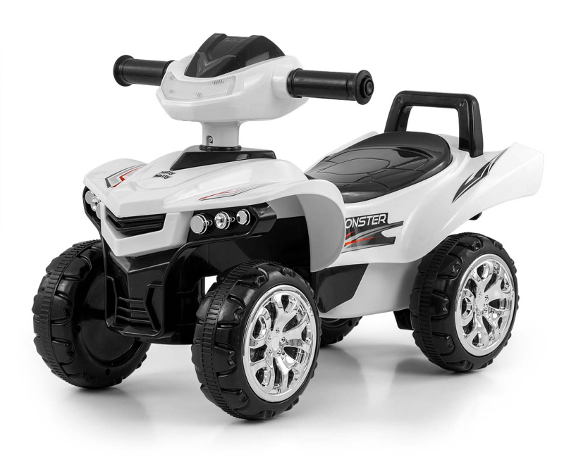 Odrážedlo quad Monster bílé