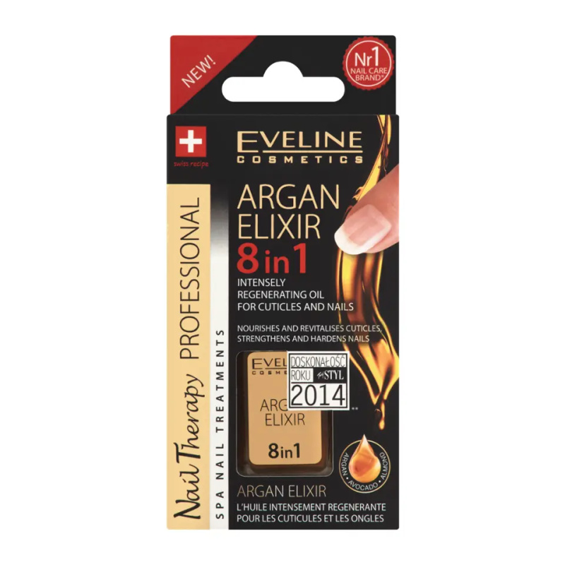 EVELINE Nail Therapy Elixír na kůžičku a nehty 8v1 12 ml