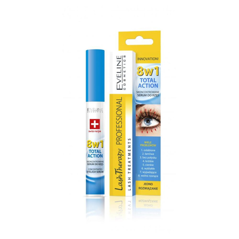 Eveline Cosmetics Total Action sérum na řasy 8 v 1 10 ml