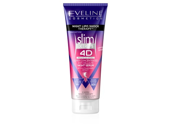 Eveline Cosmetics Slim Extreme superkoncentrované noční sérum s hřejivým účinkem 250 ml