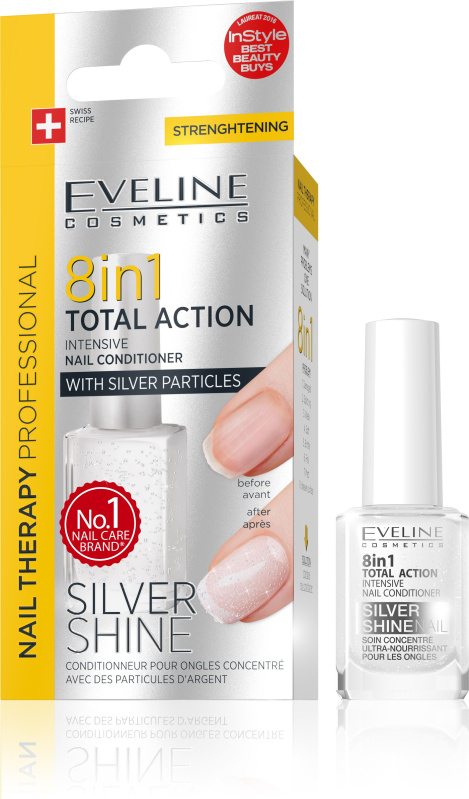EVELINE Spa Nail Total 8v1 Silver 12 ml