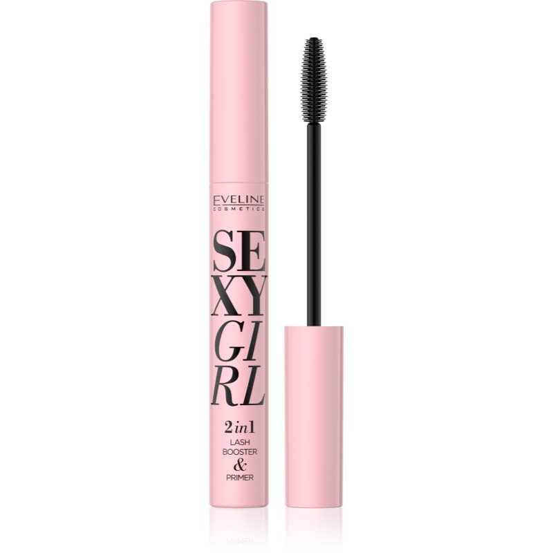 Eveline Cosmetics Sexy Girl báze na řasy s vyživujícím účinkem 2 v 1 Black 10 ml
