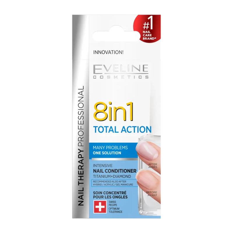 EVELINE Nail Therapy Total Action 8v1 12 ml