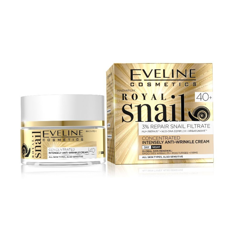 Eveline Cosmetics Royal Snail denní i noční protivráskový krém 40+ 50 ml
