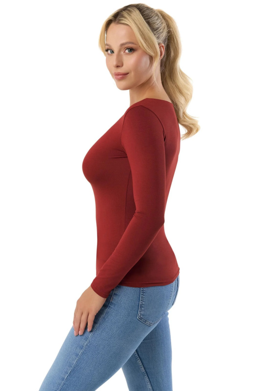 Dámské tričko Manati long wine - BABELL bordó S