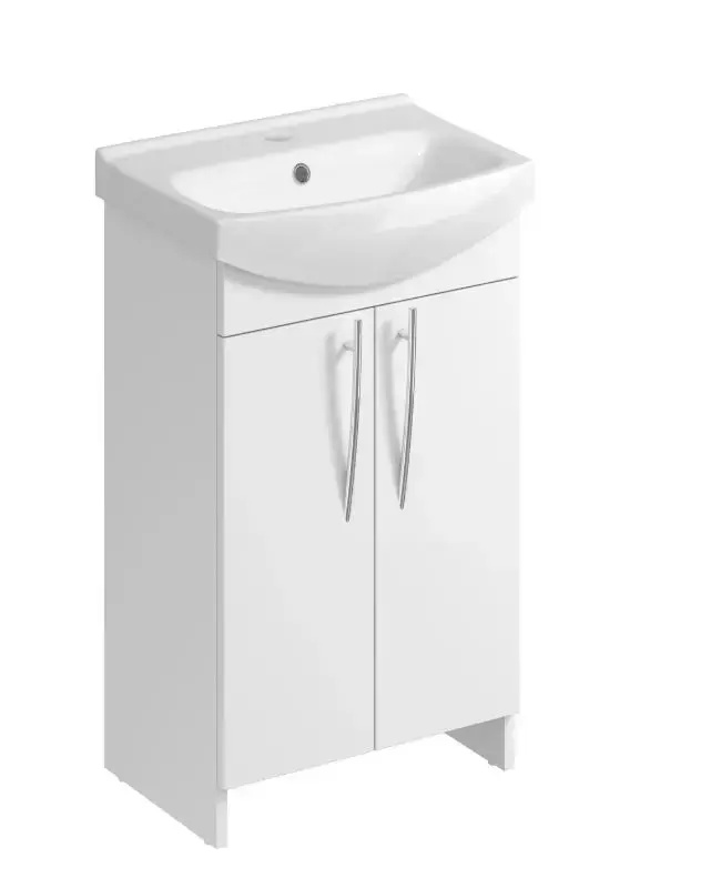 Skříňka s umyvadlem Arsena 50 cm bila