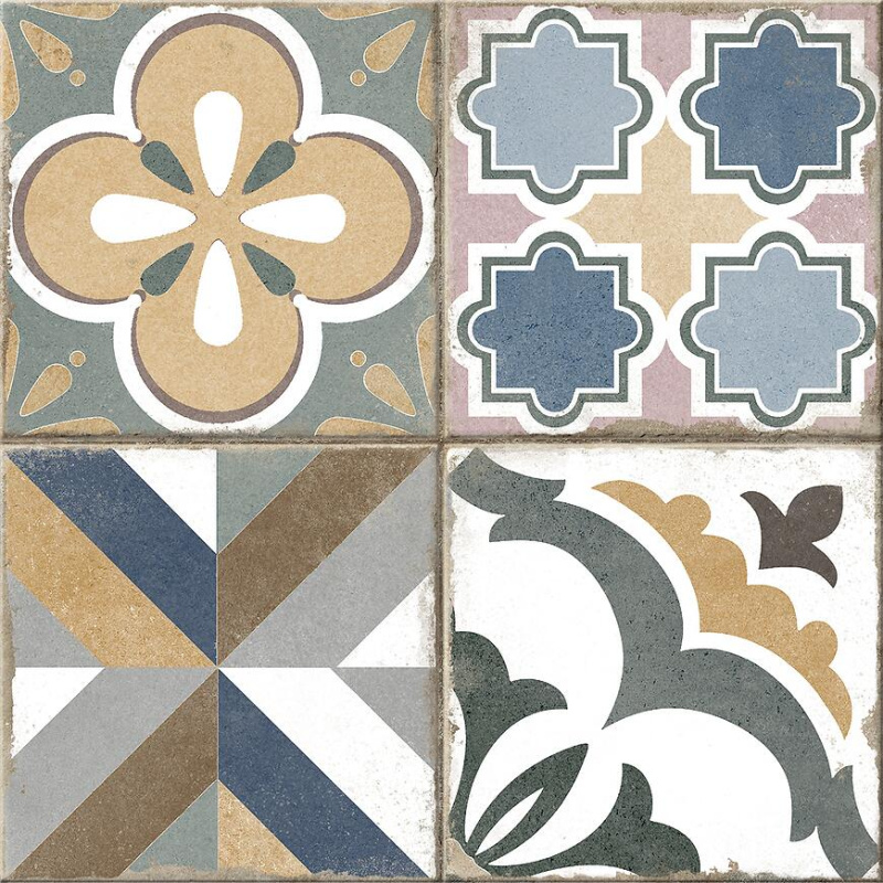 Dlažba Sidro Patchwork Multicolour Mat 42/42