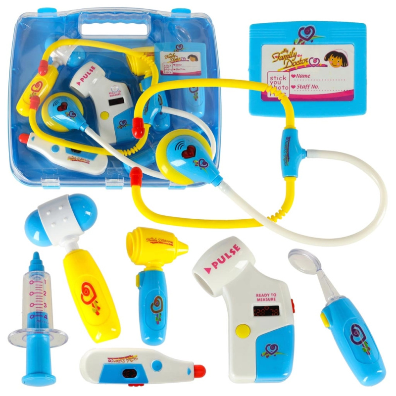 Doctor XA9181-blue Lékařský kufřík s příslušenstvím 8ks