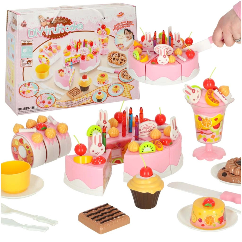 Delicious KX9745 narozeninový dort na krájení s průměrem 14 cm 75 dílů