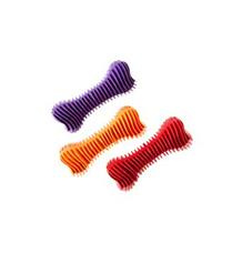 Hračka pes Kost Dentální žebrovaná plovací 12cm 1 ks