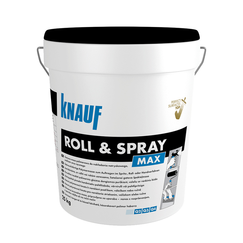 Knauf Stěrka pro finální úpravu stěn a stropů ROLL & SPRAY MAX, 25 kg