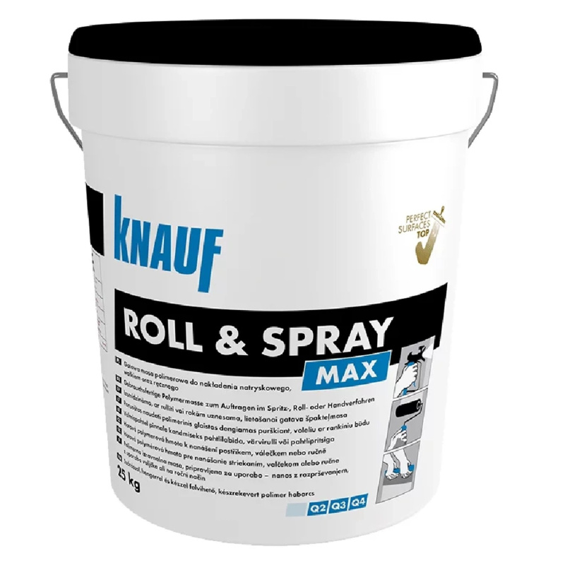Knauf Stěrka pro finální úpravu stěn a stropů ROLL & SPRAY MAX, 25 kg