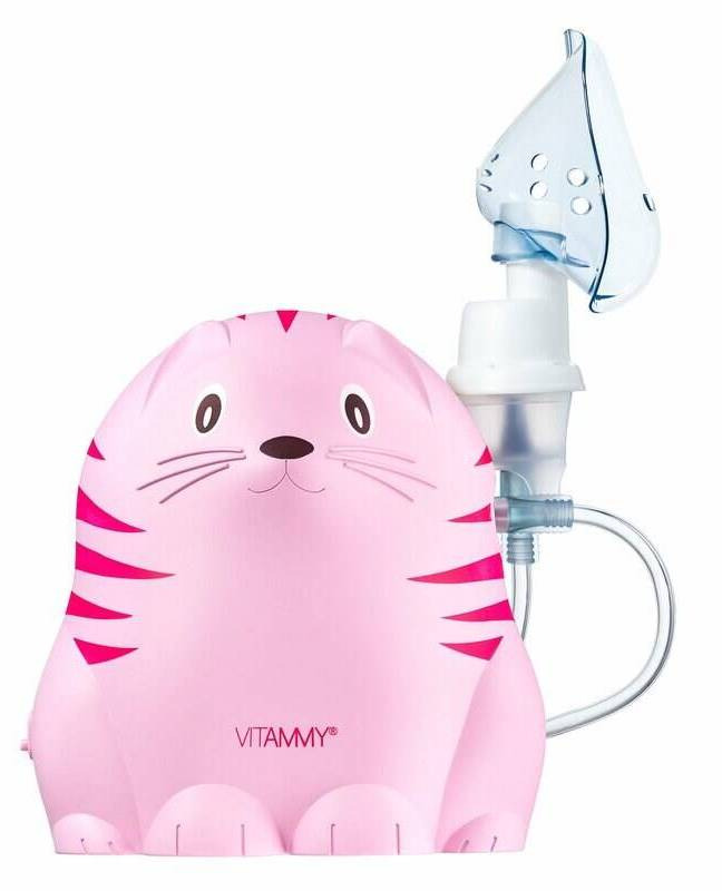 VITAMMY Gattino A1503 dětský inhalátor růžový