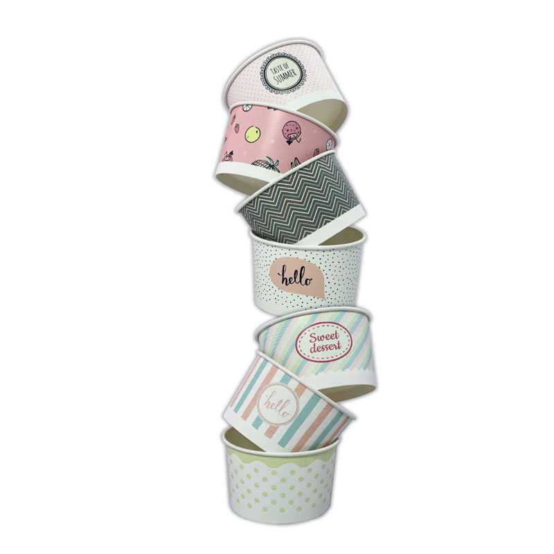 Kram Kelímek na zmrzlinu Pastel mix 130ml 25ks