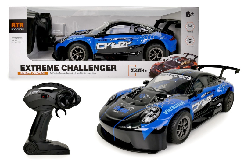 Modré RC auto na dálkové ovládání 48 cm 1:8 - 1 kus