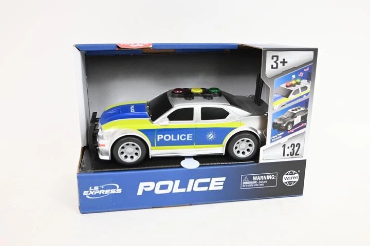 Policejní auto se světelnými a zvukovými efekty 15,5 cm