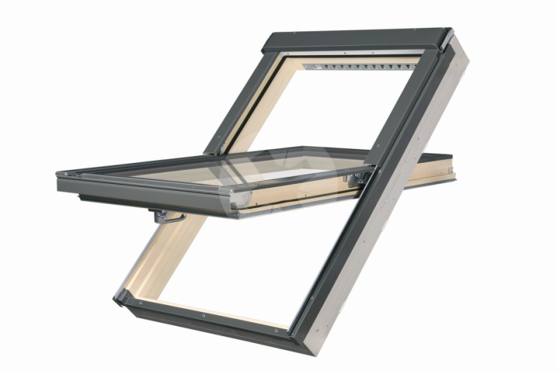 Kyvné plastové okno FAKRO PTP-V / PI U4 Rozměry oken: 05 78x98 cm