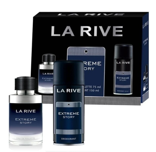LA RIVE Extreme Story EdP 75 ml + deo 150 ml Dárkové balení