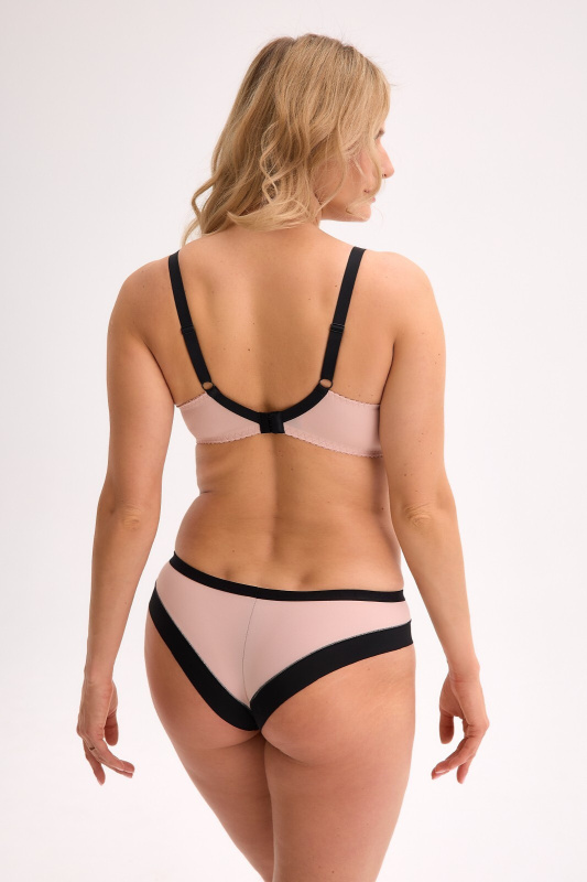 Gaia GFB 1328 Spodní díl bikin Rina S-2XL černo-růžová L