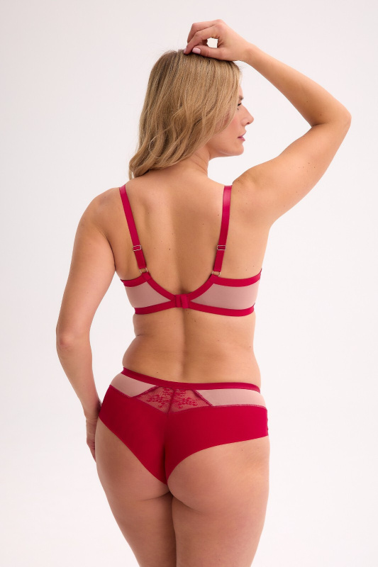 Podprsenka Gaia BS 1274 Frida soft balconette red-mokka 90E