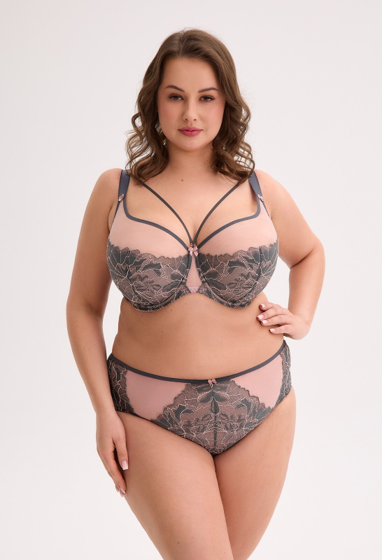 Gaia GFP 1318 Priva Maxi S-2XL kalhotky šedorůžový S