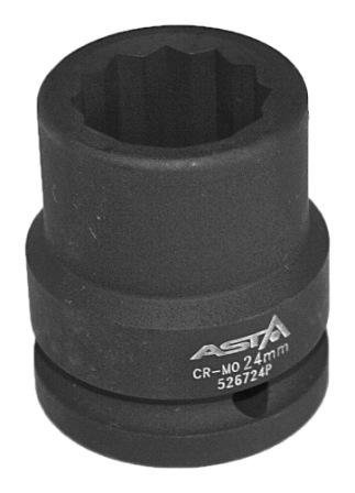 Kovaný vnitřní nástrčný klíč 3/4", dvanáctihranný, 24 mm - AH526724P