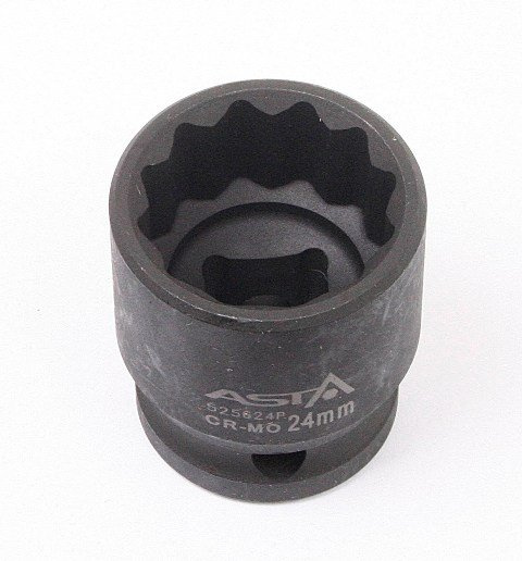Kovaný vnitřní nástrčný klíč 1/2", dvanáctihranný, 24 mm - 525624P