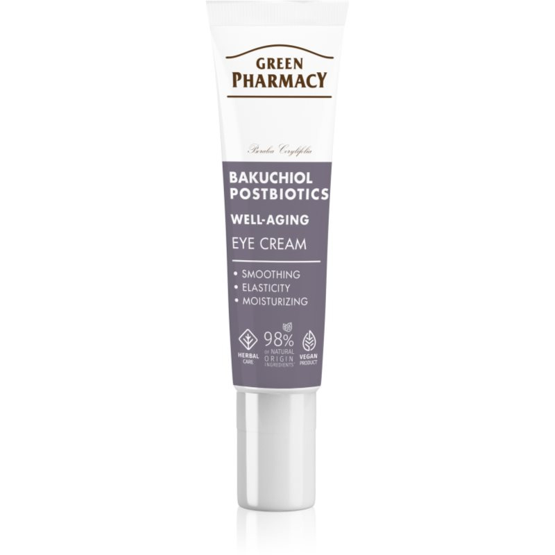 Green Pharmacy Bakuchiol & Postbiotics Eye Cream oční krém proti příznakům stárnutí 15 ml