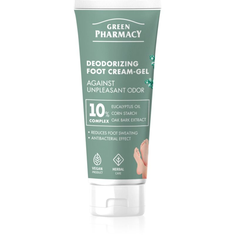 Green Pharmacy Foot Care Deodorizing Foot Cream-Gel Against Unpleasant Odor gelový krém na nohy 75 ml