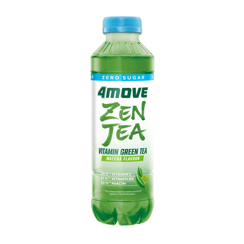 Vitamínová voda 4Move - Zen Tea Matcha, 6x 0,556 l